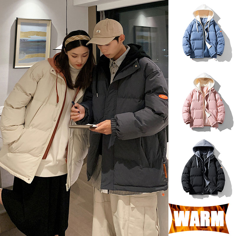커플 야외 재킷 방풍 방수 후드 따뜻한 단색 코트 야외 - Winter Clothing Pk 리뷰 및 가격